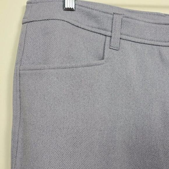 Anne Klein Ridge Crest Duke Twill Pants Light Gray Women Size 16 Mid Rise NEW - Picture 5 of 13